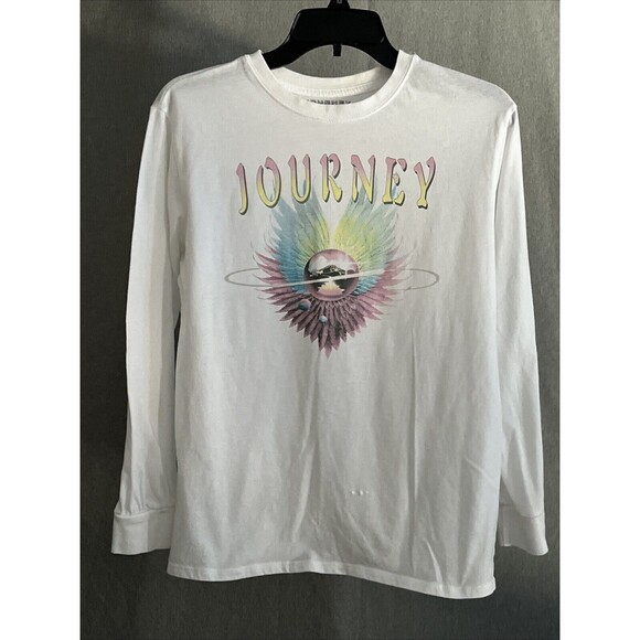 Journey Gray 1979 USA Tour Graphic Band Tee Short Sleeve Size L - Picture 1 of 7